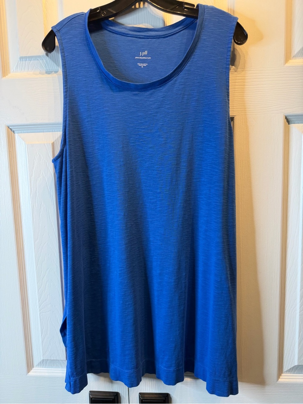 NWOT J. Jill Vibrant Blue Sleeveless Tunic Tank Top - XL